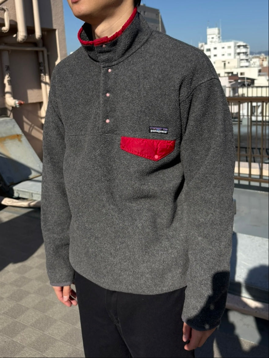 90's PATAGONIA 雪なし「Synchilla Snap-T」フリースプルオーバー