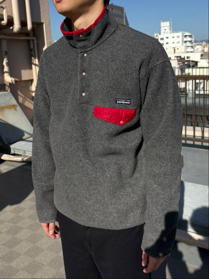90's PATAGONIA 雪なし「Synchilla Snap-T」フリースプルオーバー