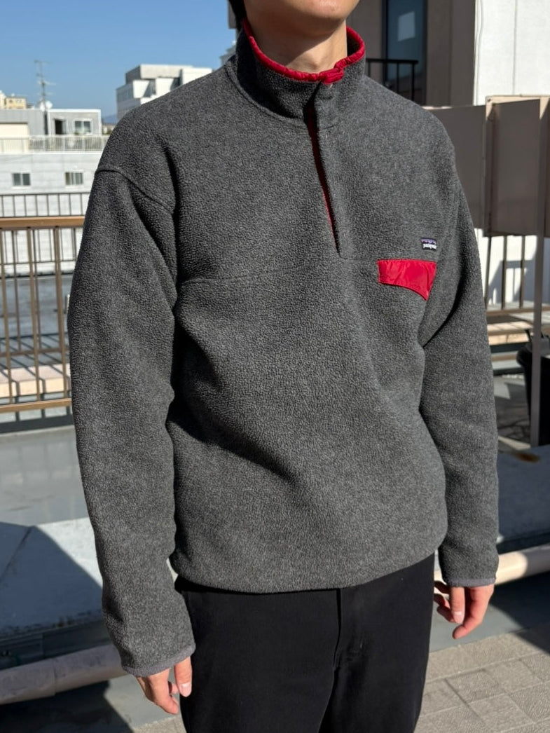 patagonia スナップT フリース 雪なし　90's M 90's PATAGONIA 雪なし「Synchilla Snap-T」フリースプルオーバー