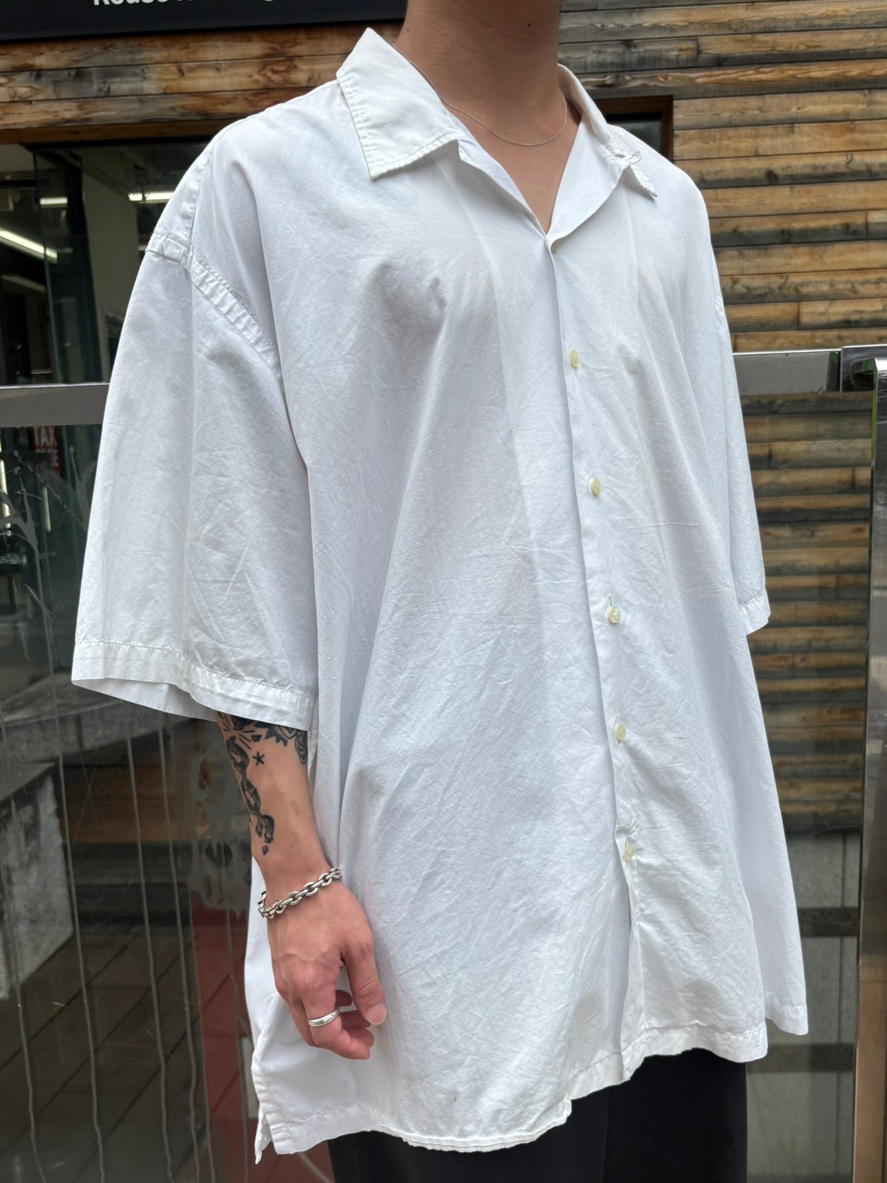 00's RALPH LAUREN「CLAYTON」オープンカラーシャツ
