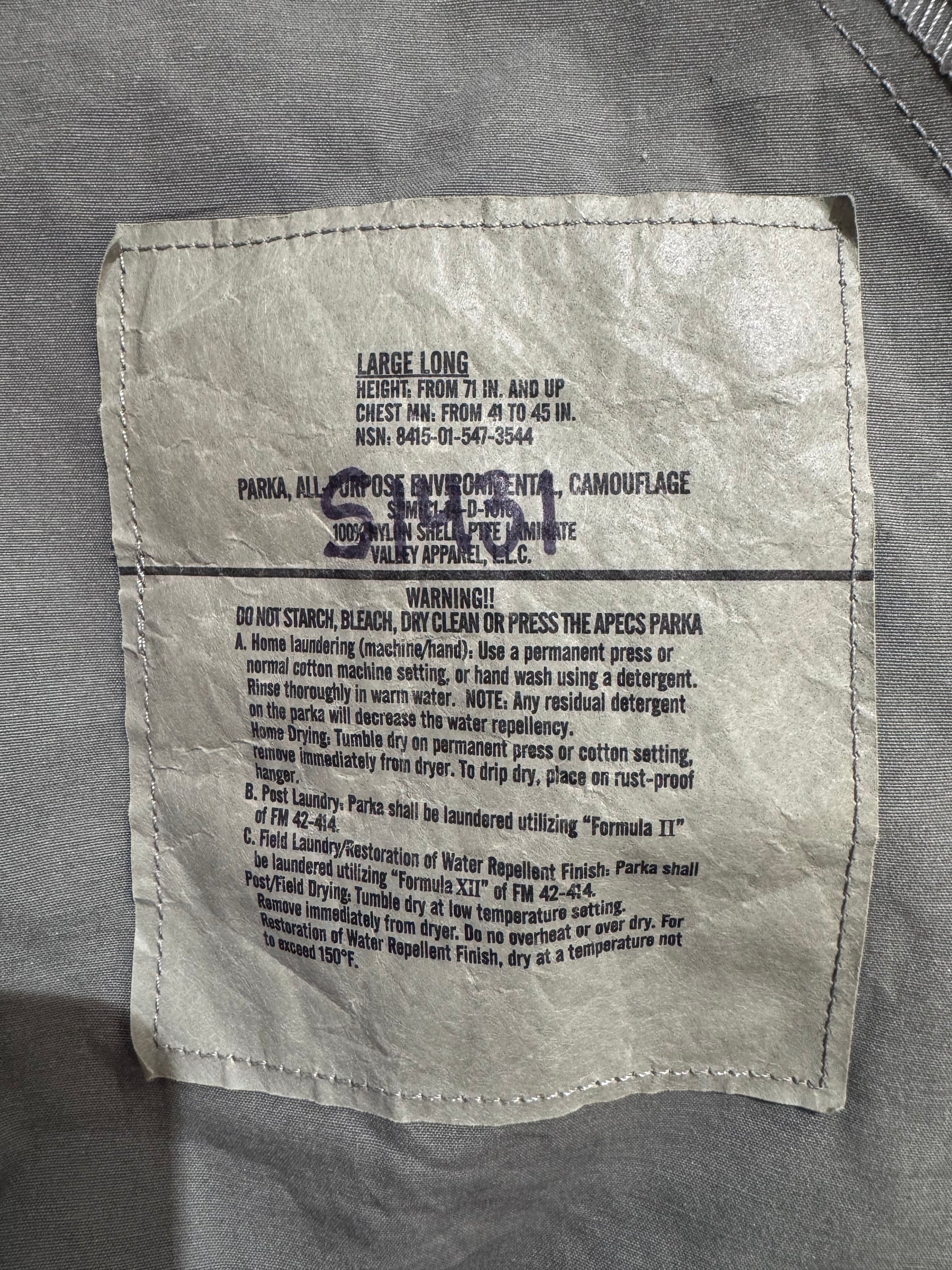 00's USAF「APEC Parka」