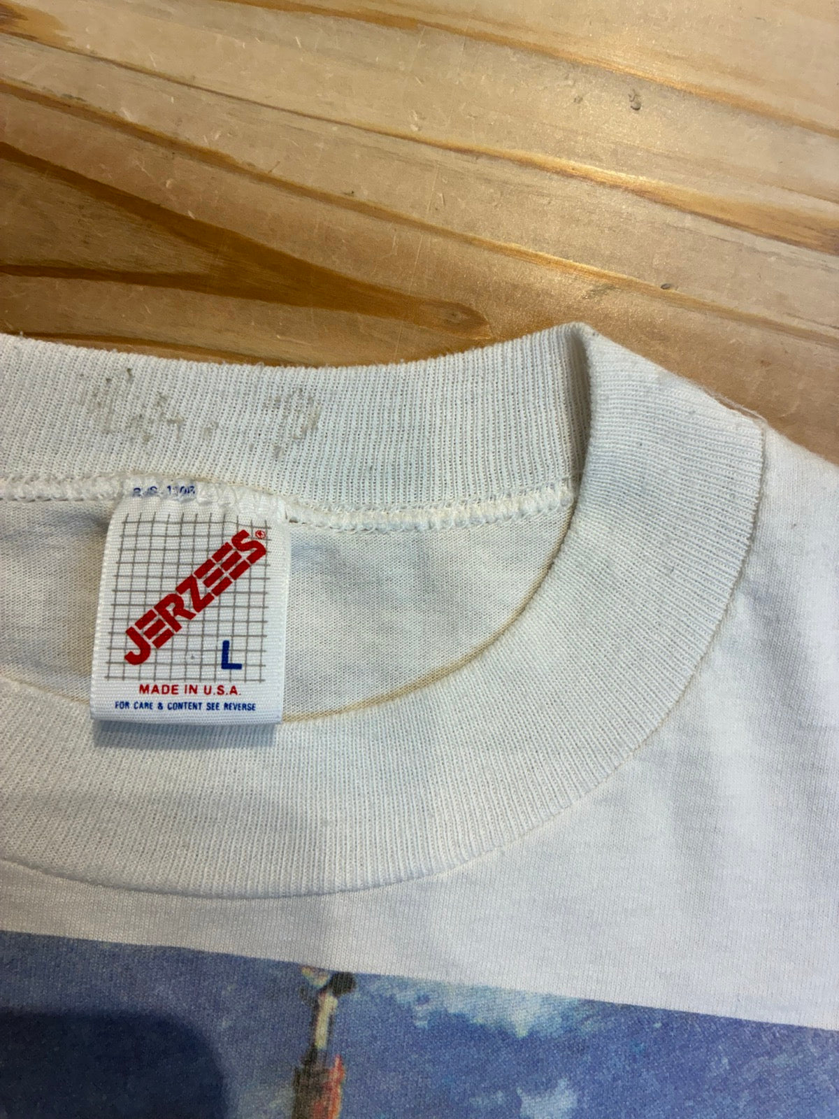 90's クロード・モネ「Artist’s Garden at Vétheuil」USA製　アートTシャツ