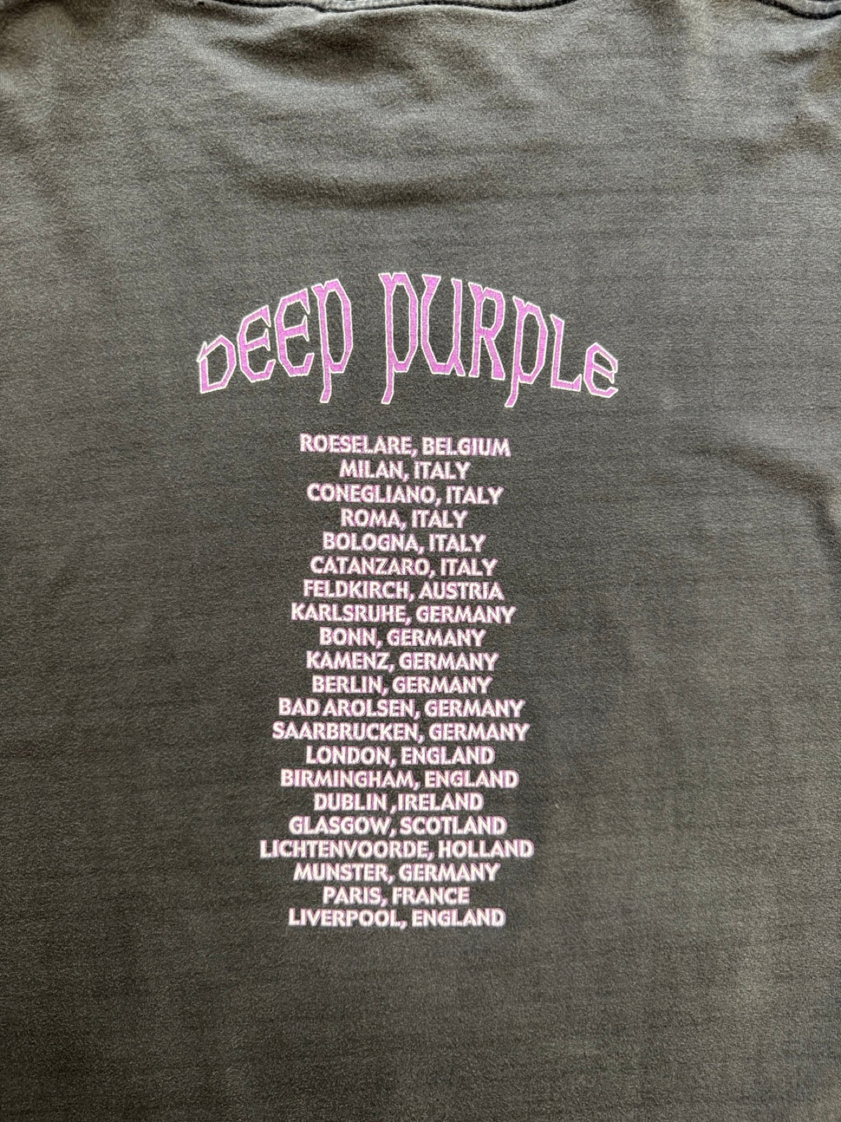 90's DEEP PURPLE「Tour」バンドTシャツ