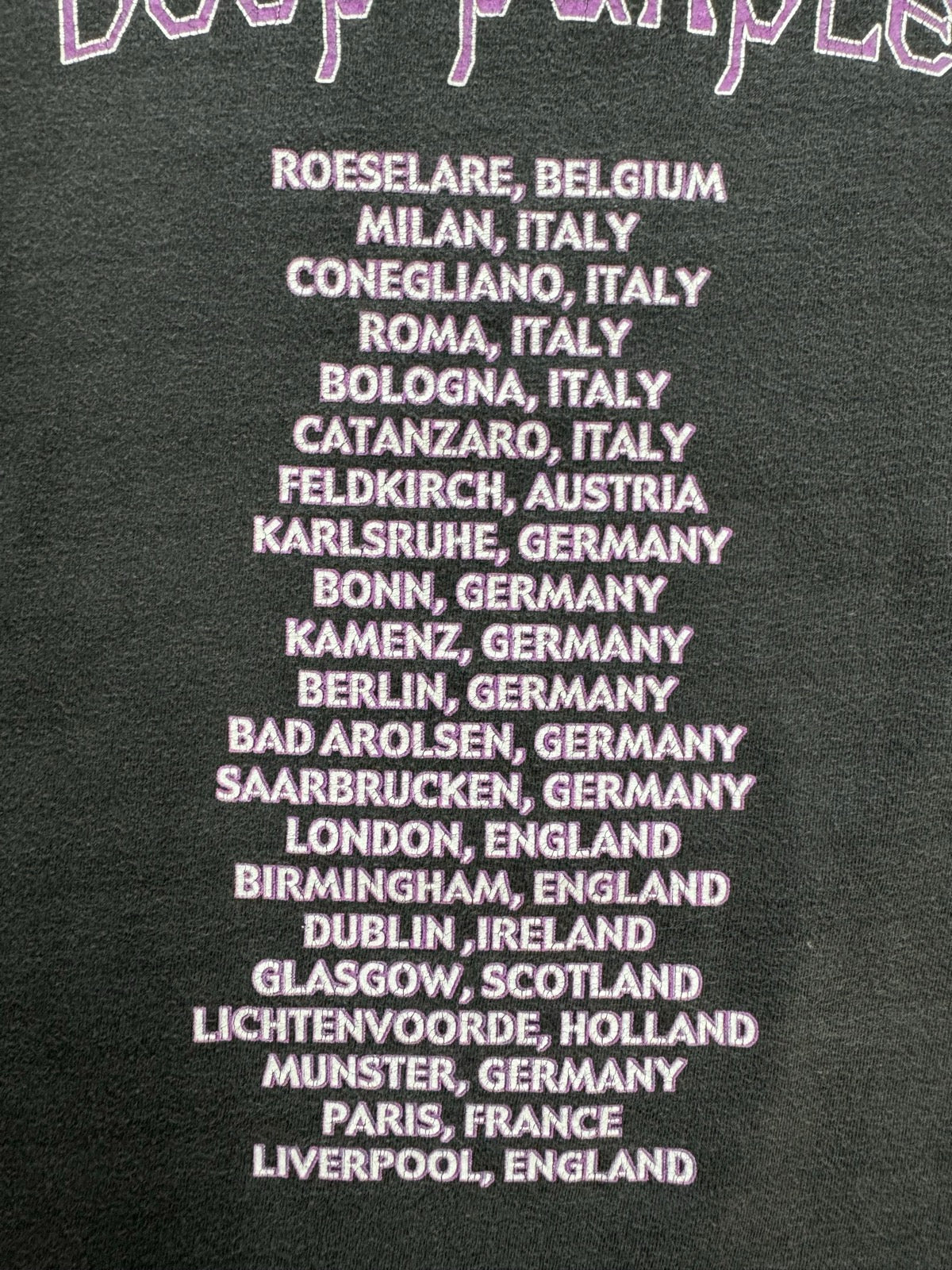 90's DEEP PURPLE「Tour」バンドTシャツ