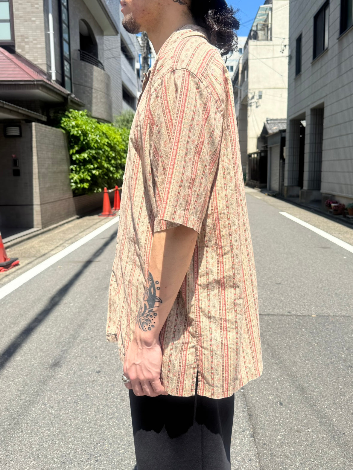 90's RALPH LAUREN 「CALDWELL」オープンカラーシャツ