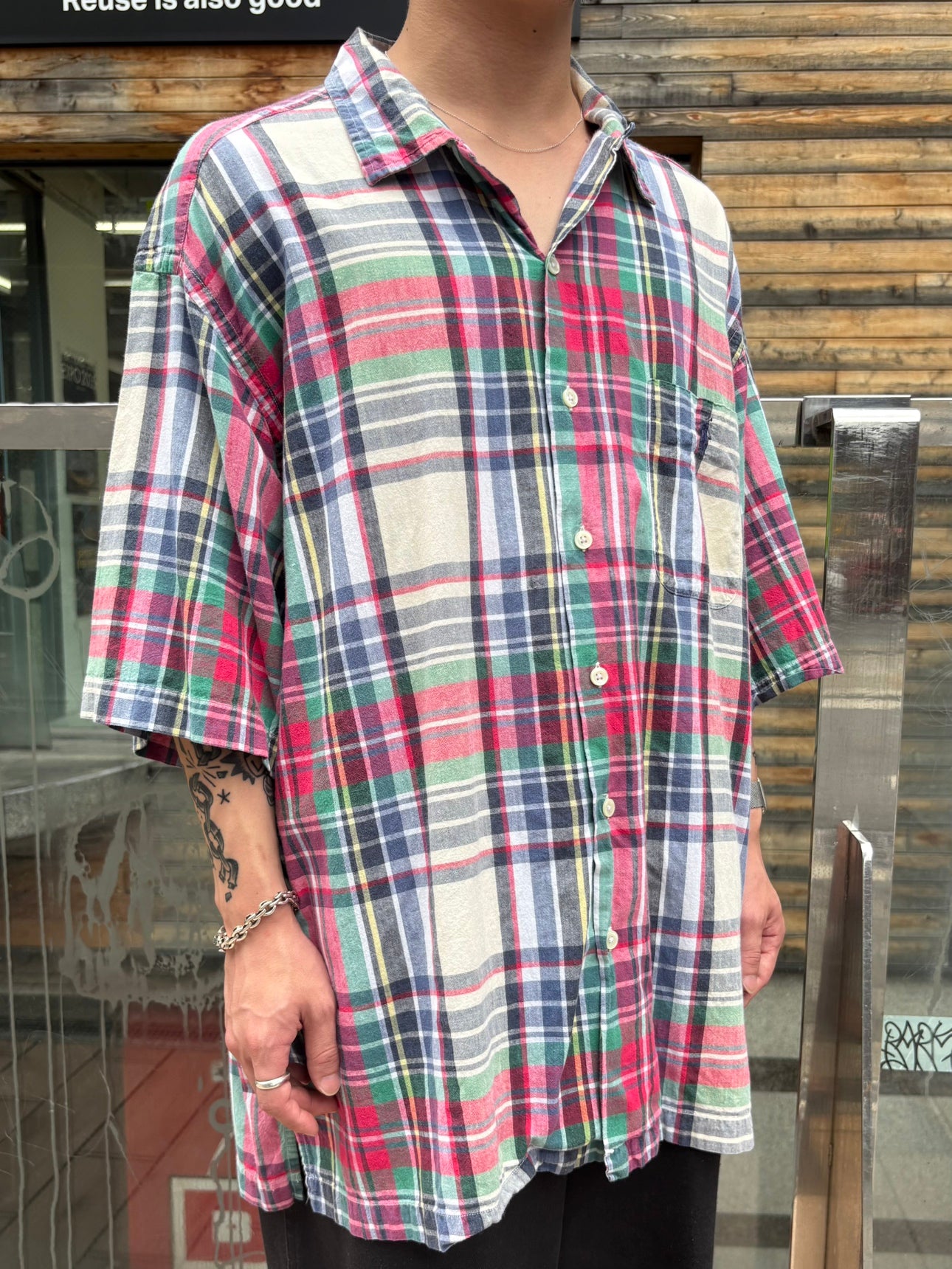 90's RALPH LAUREN「CALDWELL」オープンカラーシャツ