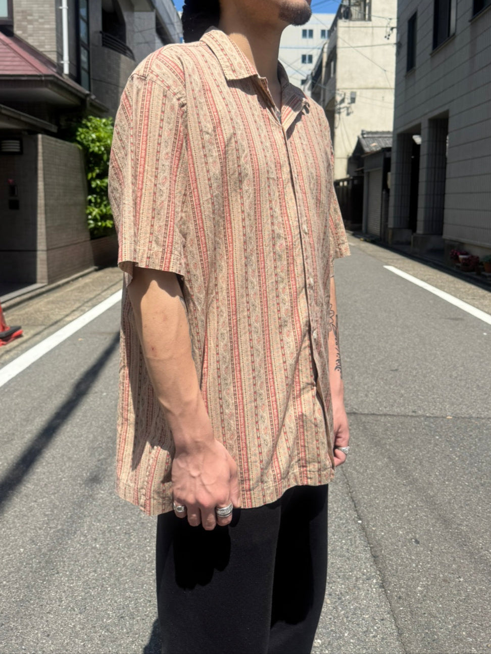 90's RALPH LAUREN 「CALDWELL」オープンカラーシャツ