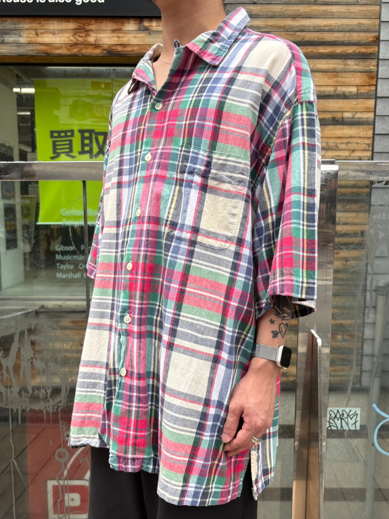 90's RALPH LAUREN「CALDWELL」オープンカラーシャツ