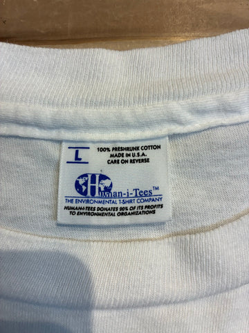 90's Human-i-Tees 「THEY WERE HERE FIRST」USA製　グラフィックTシャツ
