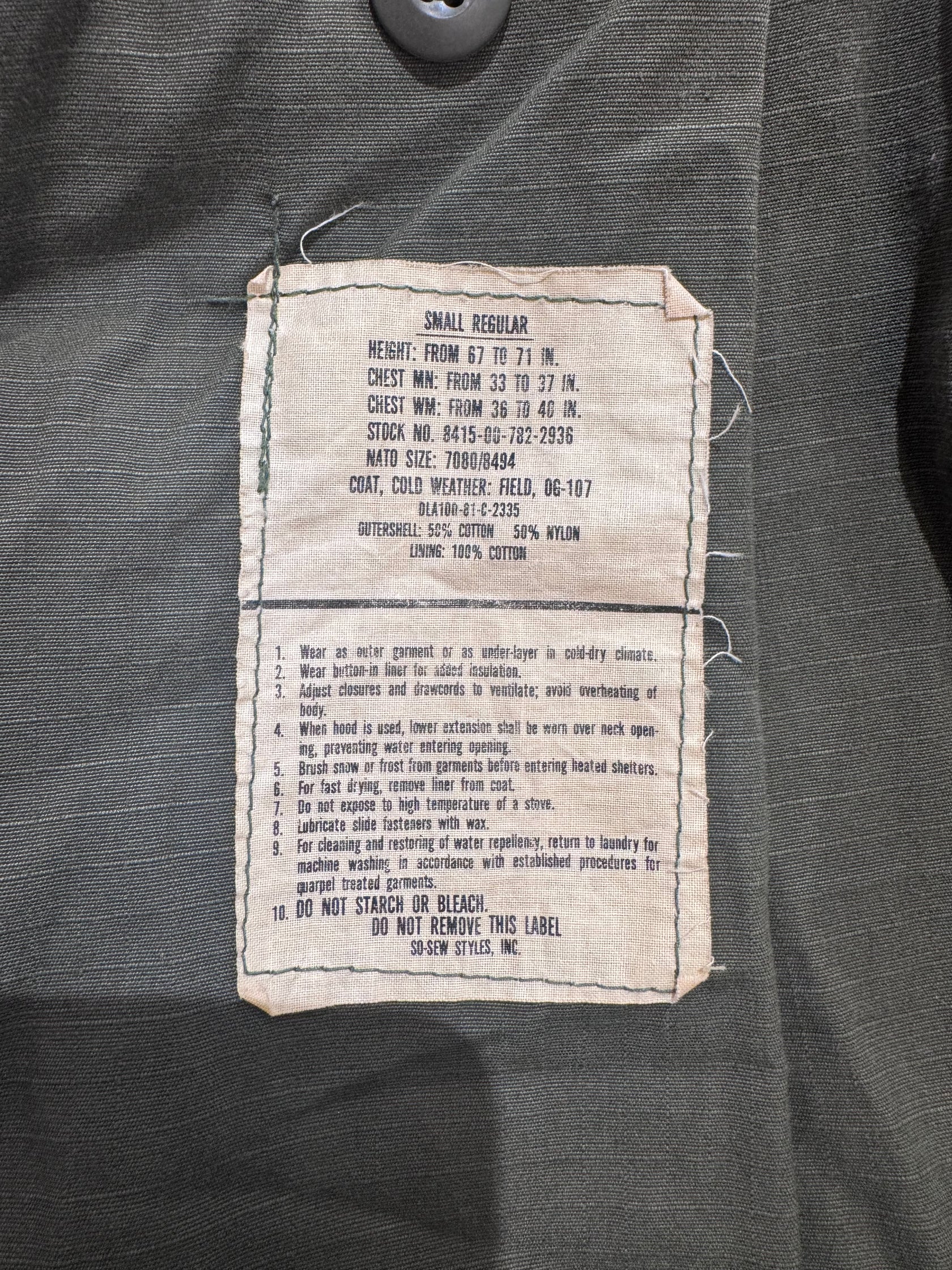 70’s US ARMY「M-65 Field Jacket 3rd」ブラスジップ