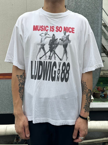 90's LUDWIG VON 88「Music so Nice」バンドTシャツ