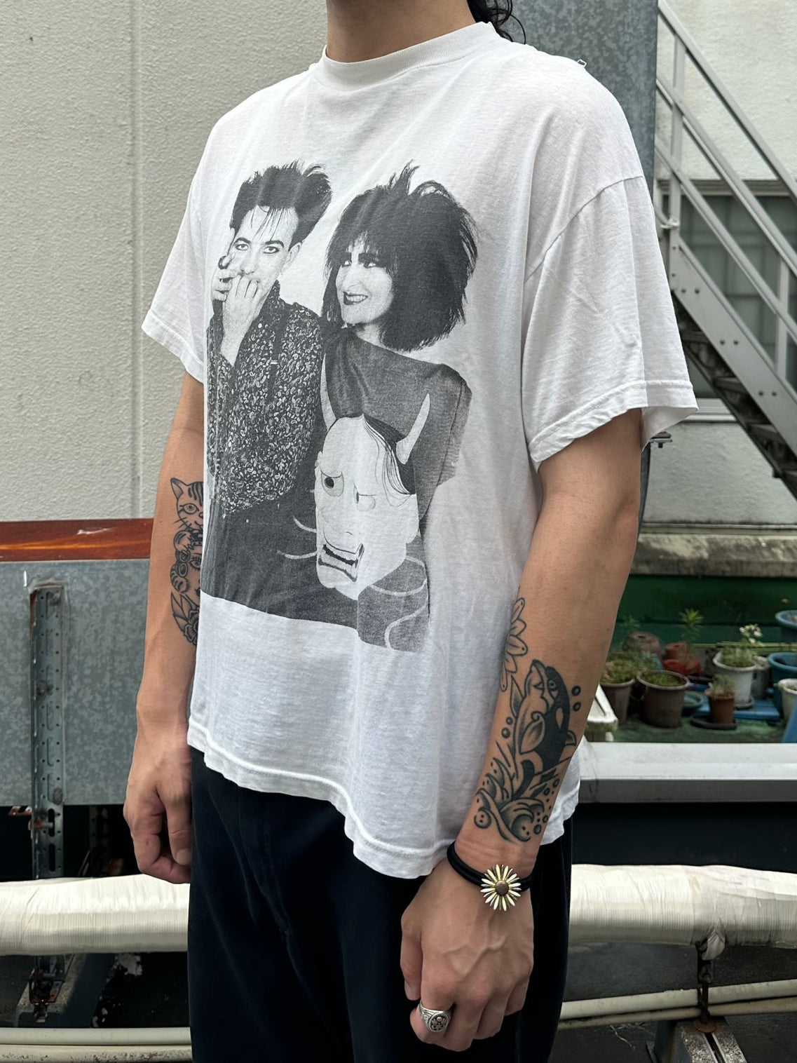 80's ROBERT SMITH＆SIOUX THE CURE「Fot Plint」バンドTシャツ