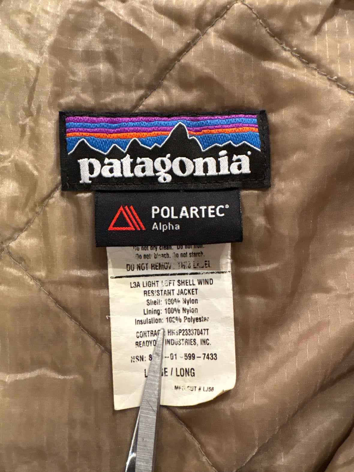00's PATAGONIA「MARS Level5 POLARTEC 」ナイロンジャケット