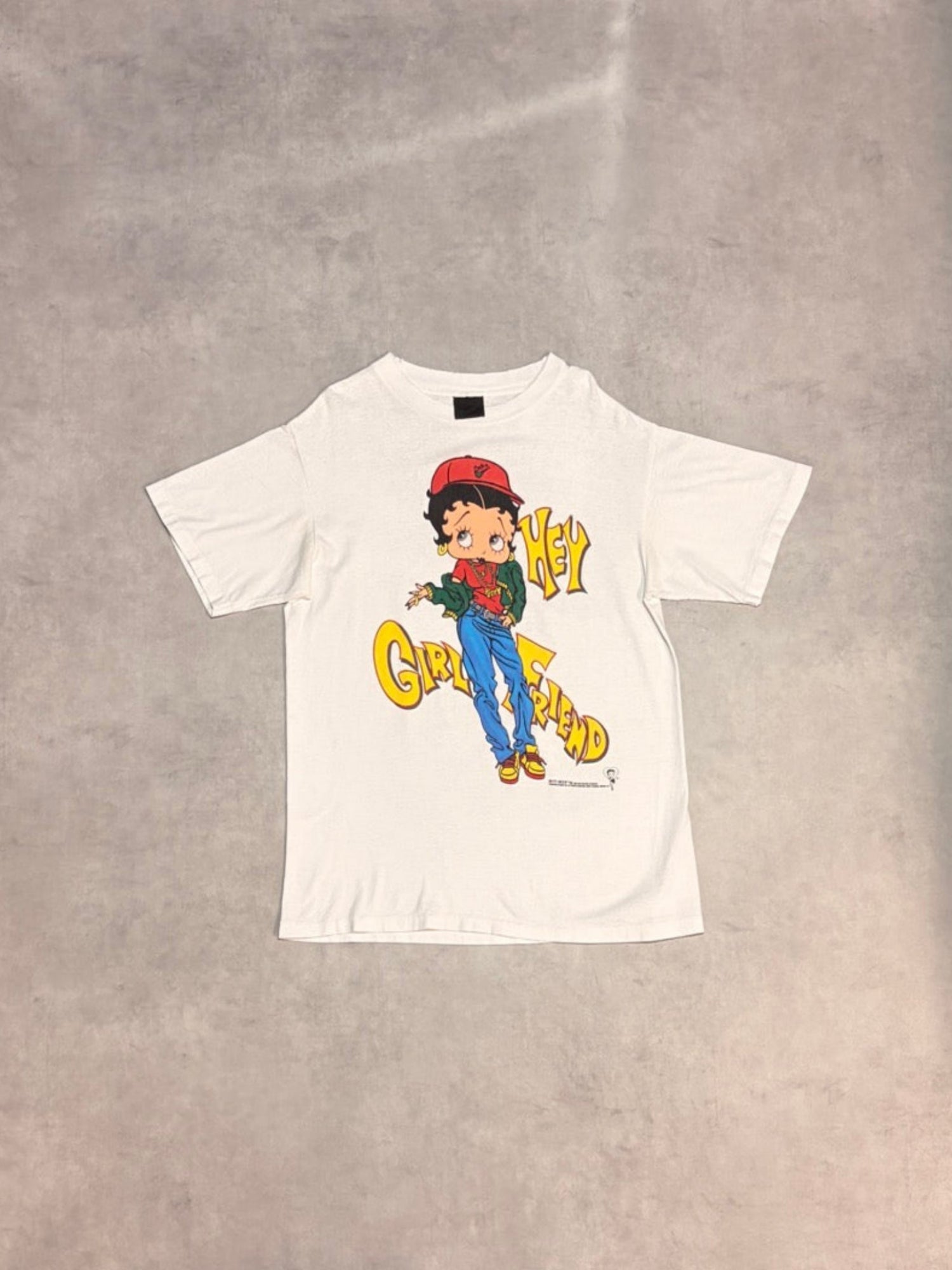 90's BETTY BOOP「Hey Girlfriend」キャラクターTシャツ