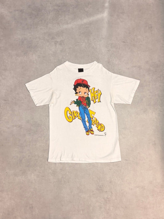 90's BETTY BOOP「Hey Girlfriend」キャラクターTシャツ
