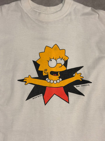 90's THE SIMPSONS「Lisa Simpson」キャラクターTシャツ