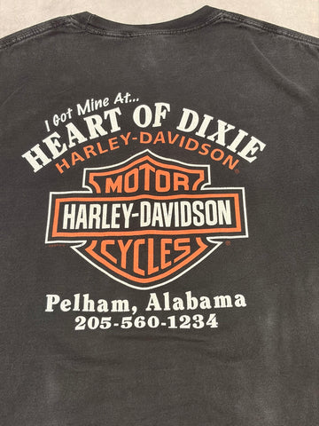 00's HARLEY-DAVIDSON「LIFE BEGINS WHEN YOU GET ONE」ハーレーTシャツ