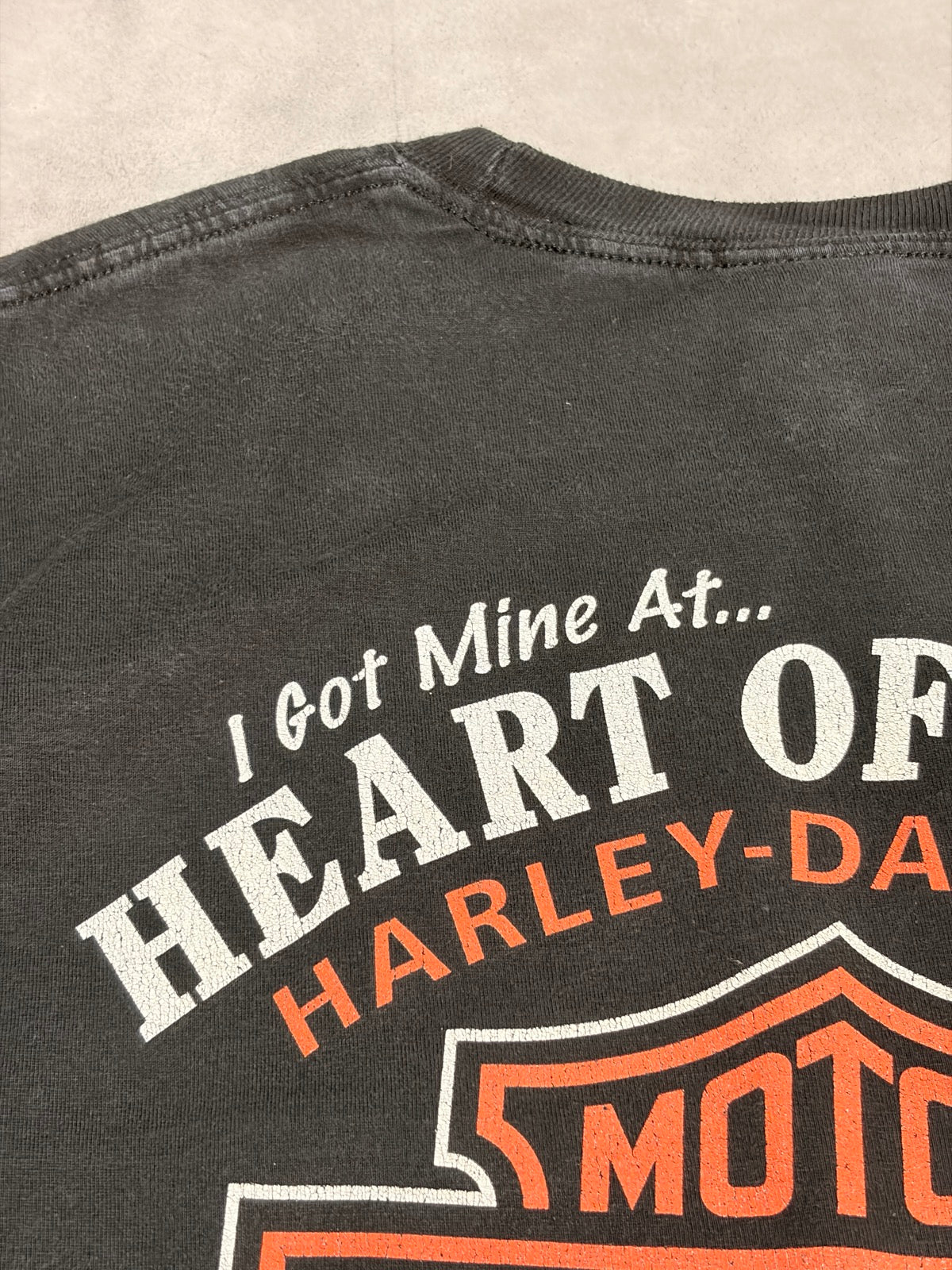 00's HARLEY-DAVIDSON「LIFE BEGINS WHEN YOU GET ONE」ハーレーTシャツ