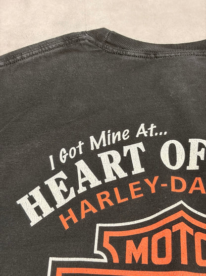 00's HARLEY-DAVIDSON「LIFE BEGINS WHEN YOU GET ONE」ハーレーTシャツ
