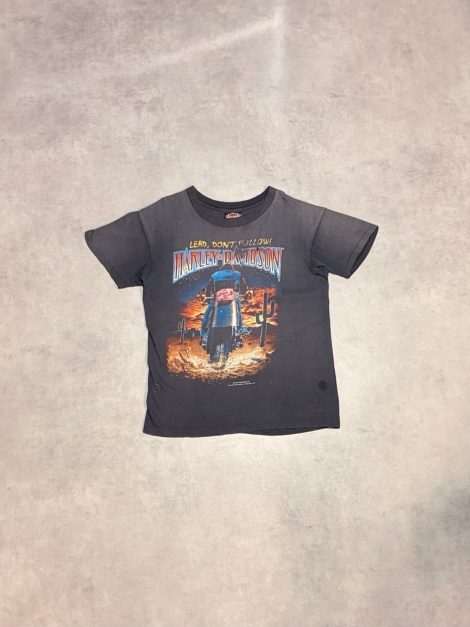 90's HARLEY-DAVIDSON「LEAD,DON'T FOLLOE!」ハーレーTシャツ