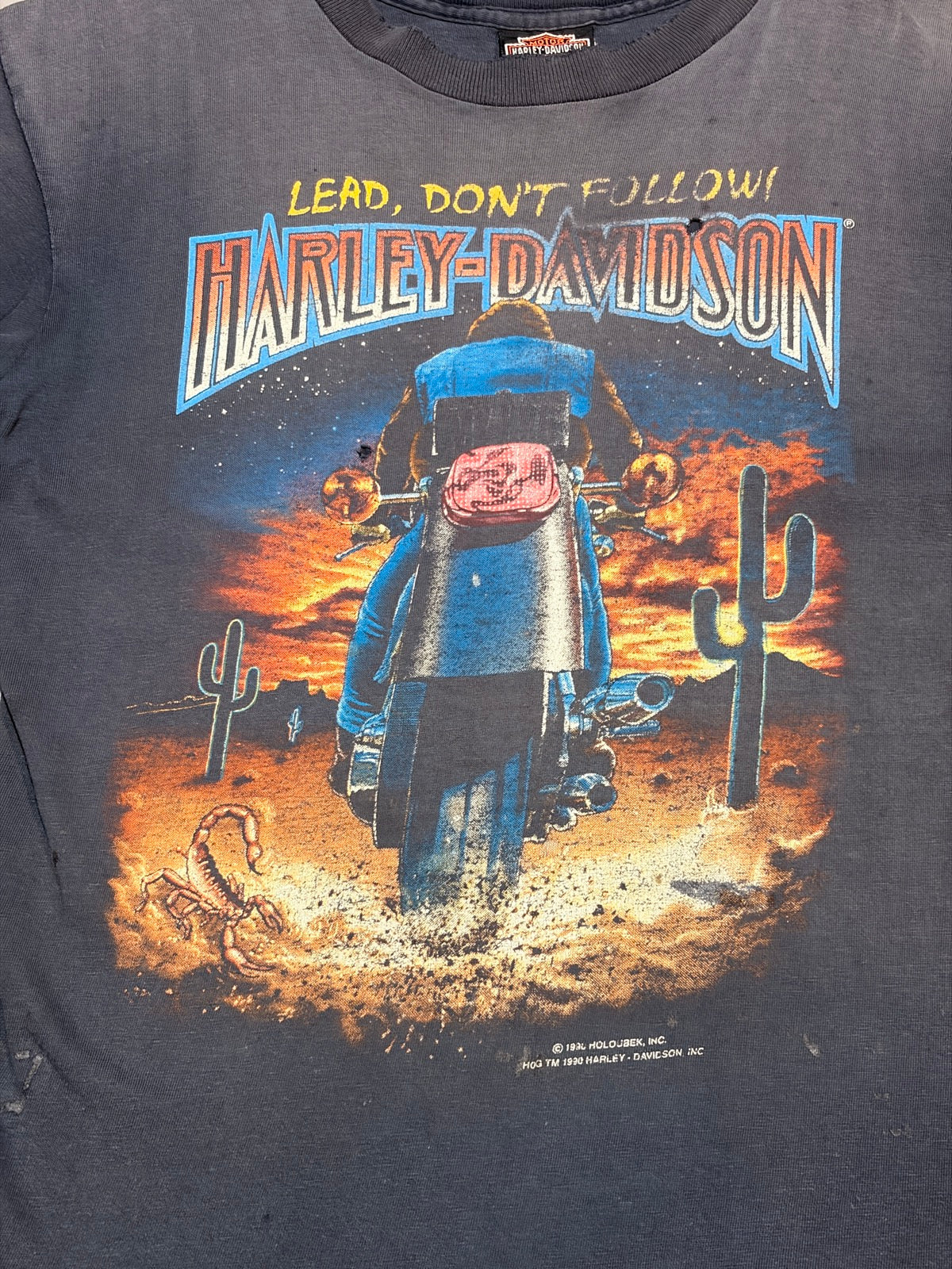 90's HARLEY-DAVIDSON「LEAD,DON'T FOLLOE!」ハーレーTシャツ