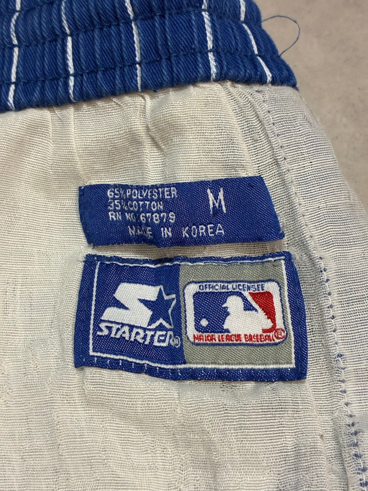 90's STARTER「MLB New York Mets」ストライプショーツ