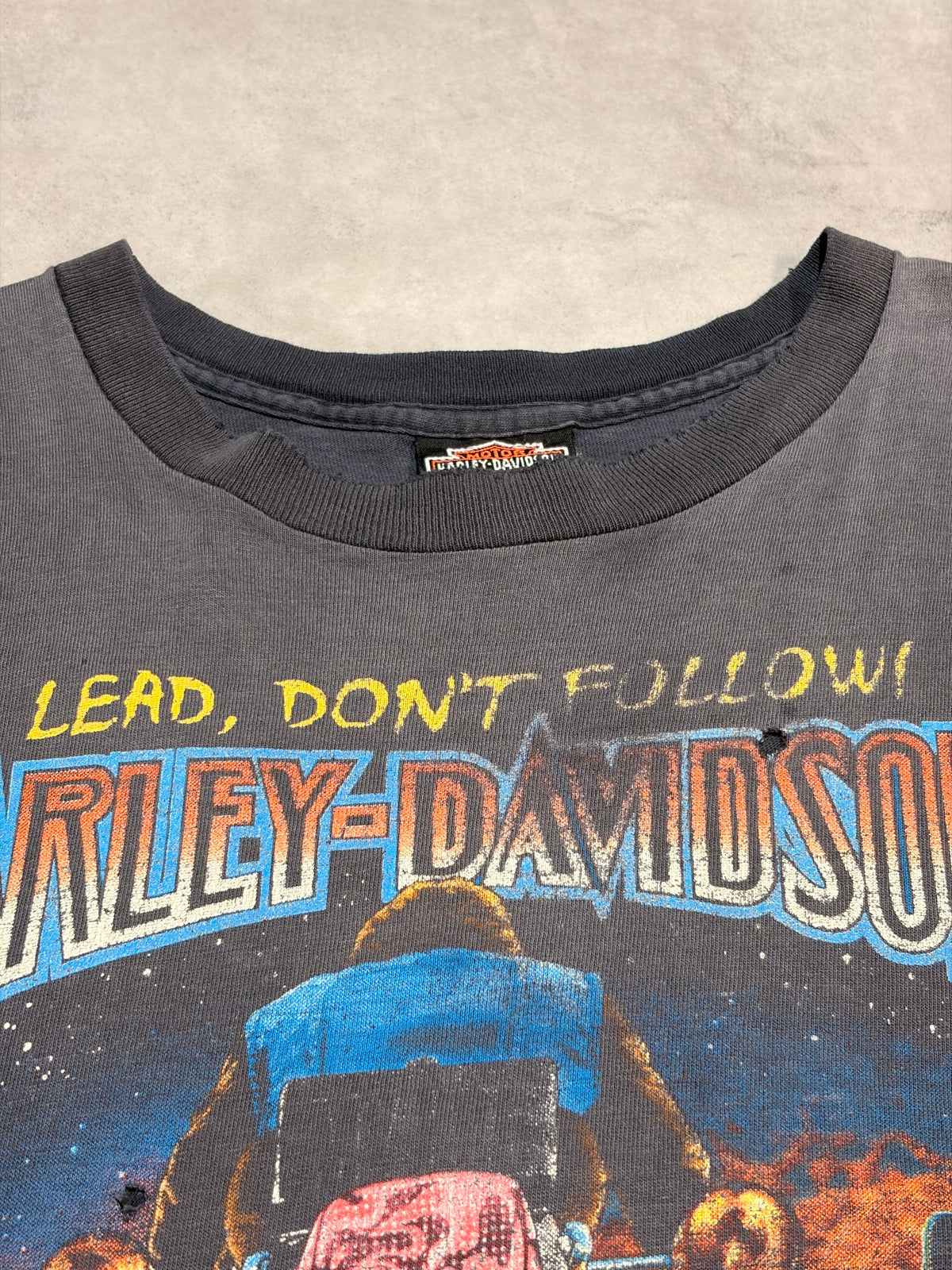 90's HARLEY-DAVIDSON「LEAD,DON'T FOLLOE!」ハーレーTシャツ