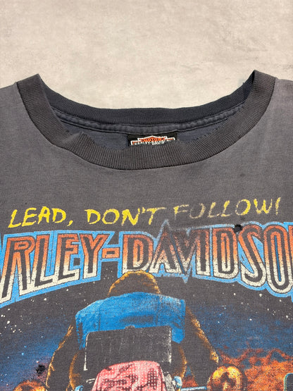 90's HARLEY-DAVIDSON「LEAD,DON'T FOLLOE!」ハーレーTシャツ
