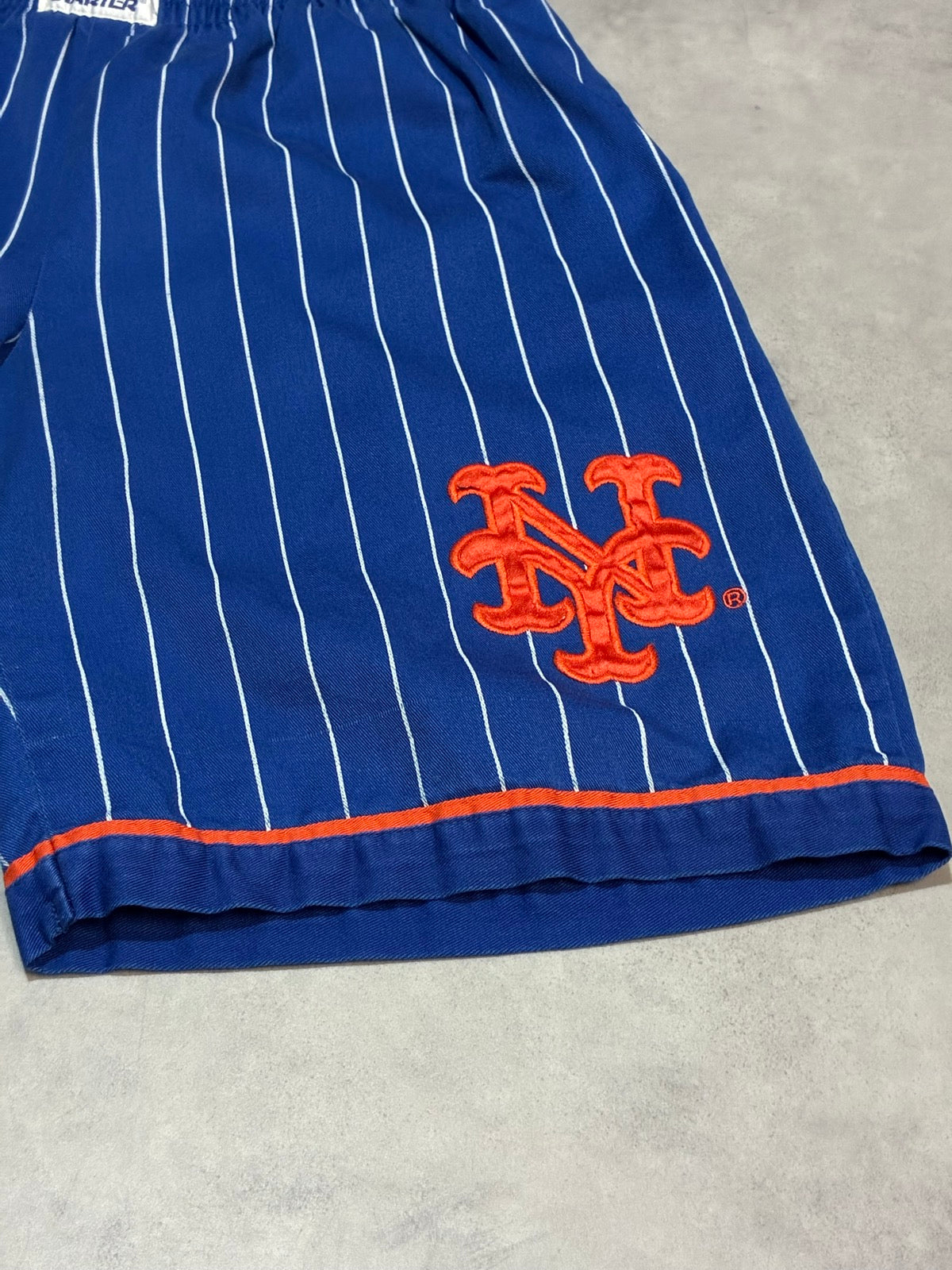 90's STARTER「MLB New York Mets」ストライプショーツ