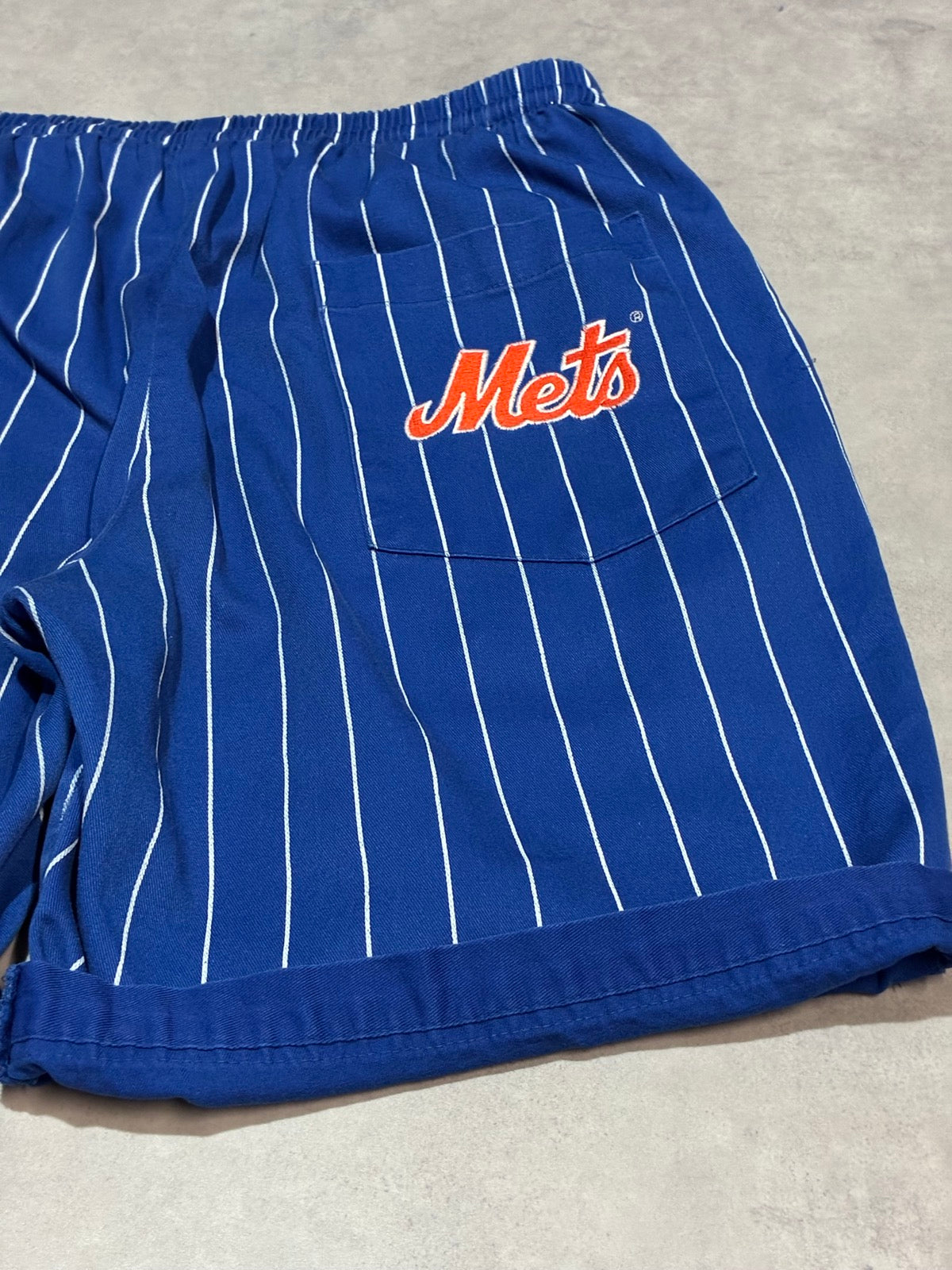 90's STARTER「MLB New York Mets」ストライプショーツ