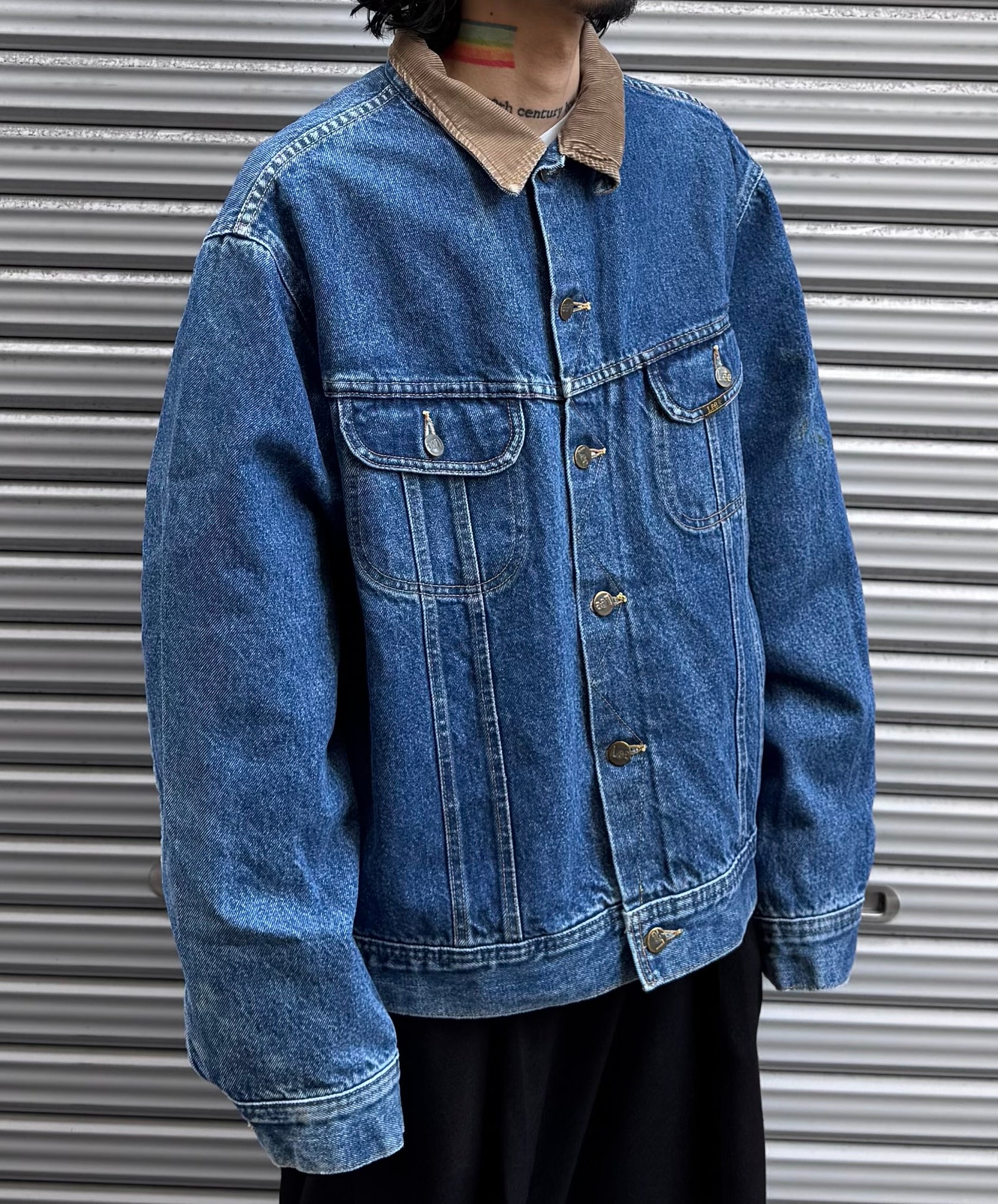 90's Lee「STORM RIDER」裏地付きデニムジャケット