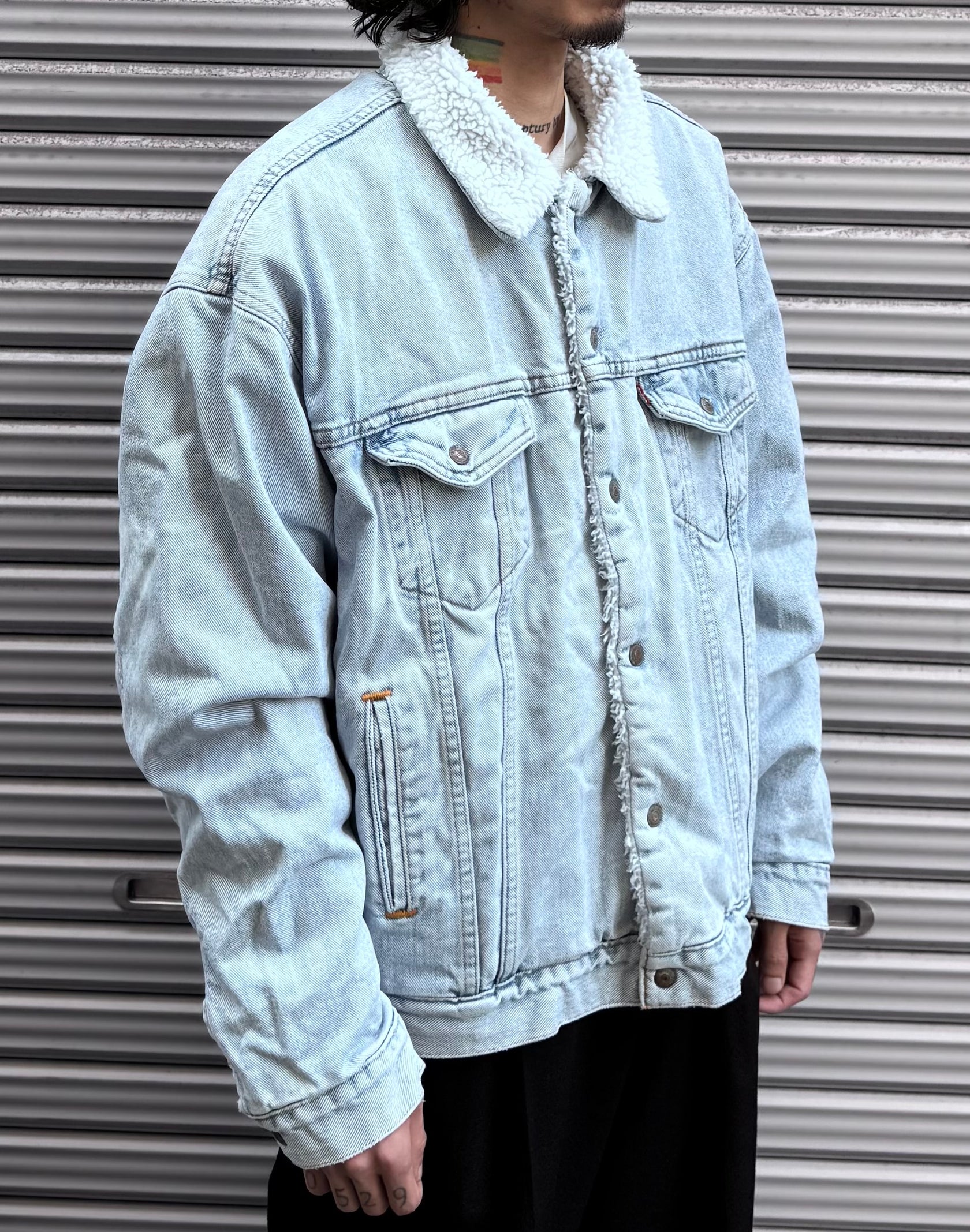 90's Levi's「AUTHENTIC」デニムボアジャケット