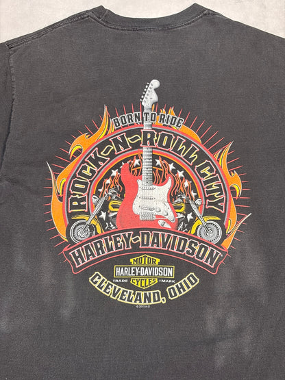 00's HARLEY-DAVIDSON「LIFE BEGINS WHEN YOU GET ONE」ハーレーTシャツ