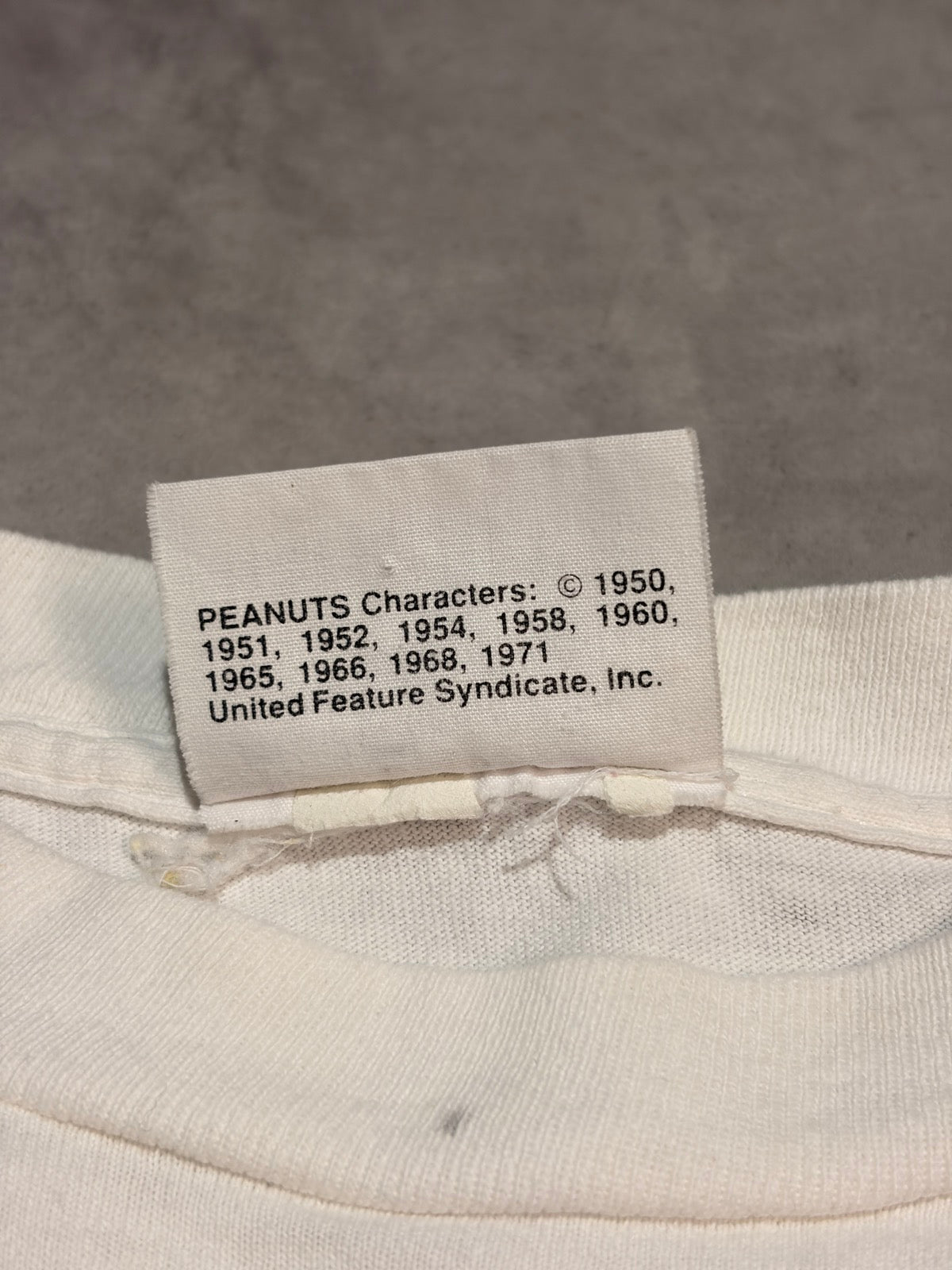 90's PEANUTS「SNOOPY」キャラクターTシャツ