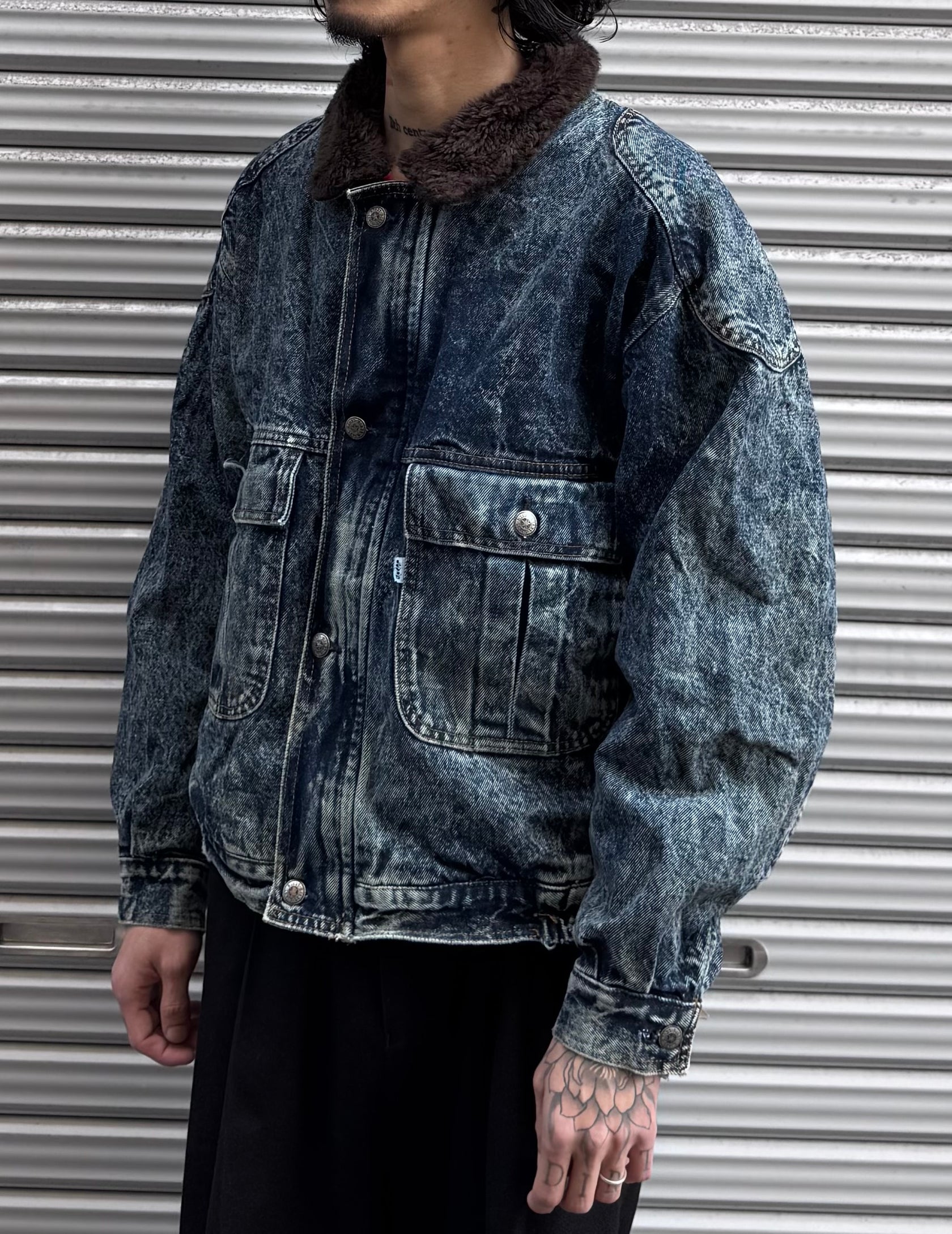 80's Levi's「75073」USA製　デニムボアジャケット