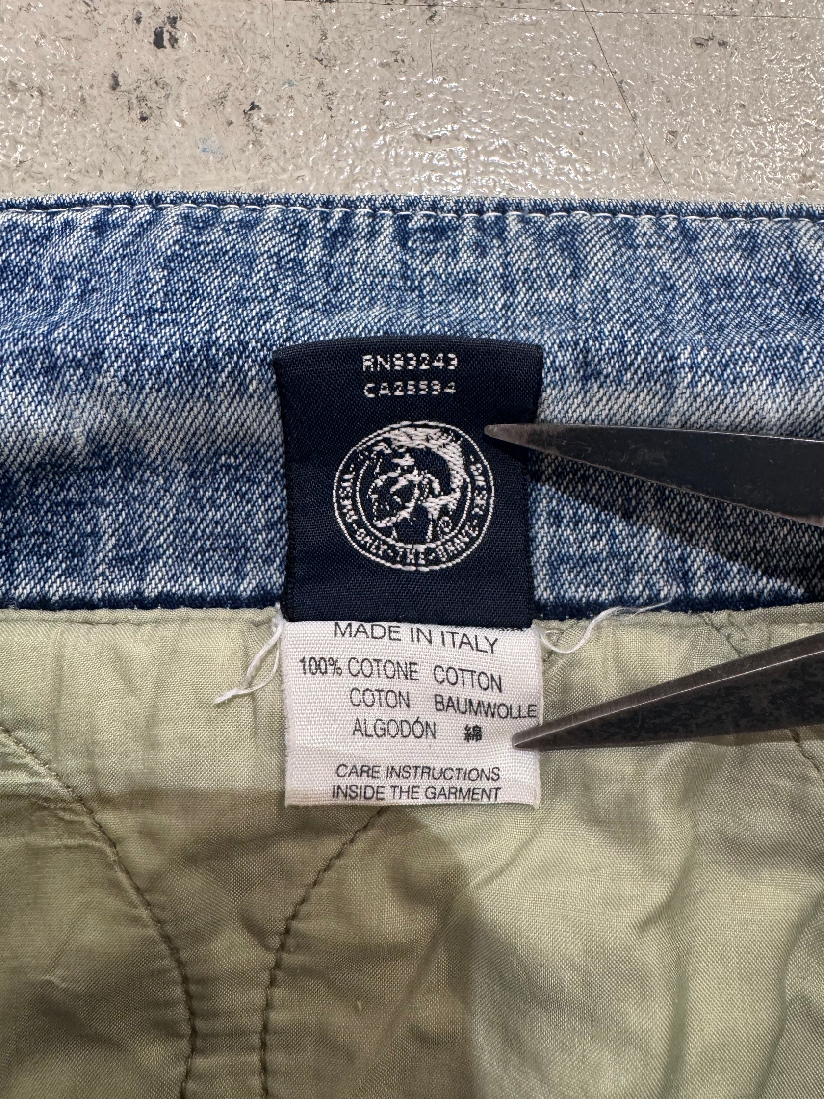 00's DIESEL 裏地付きデニムジャケット