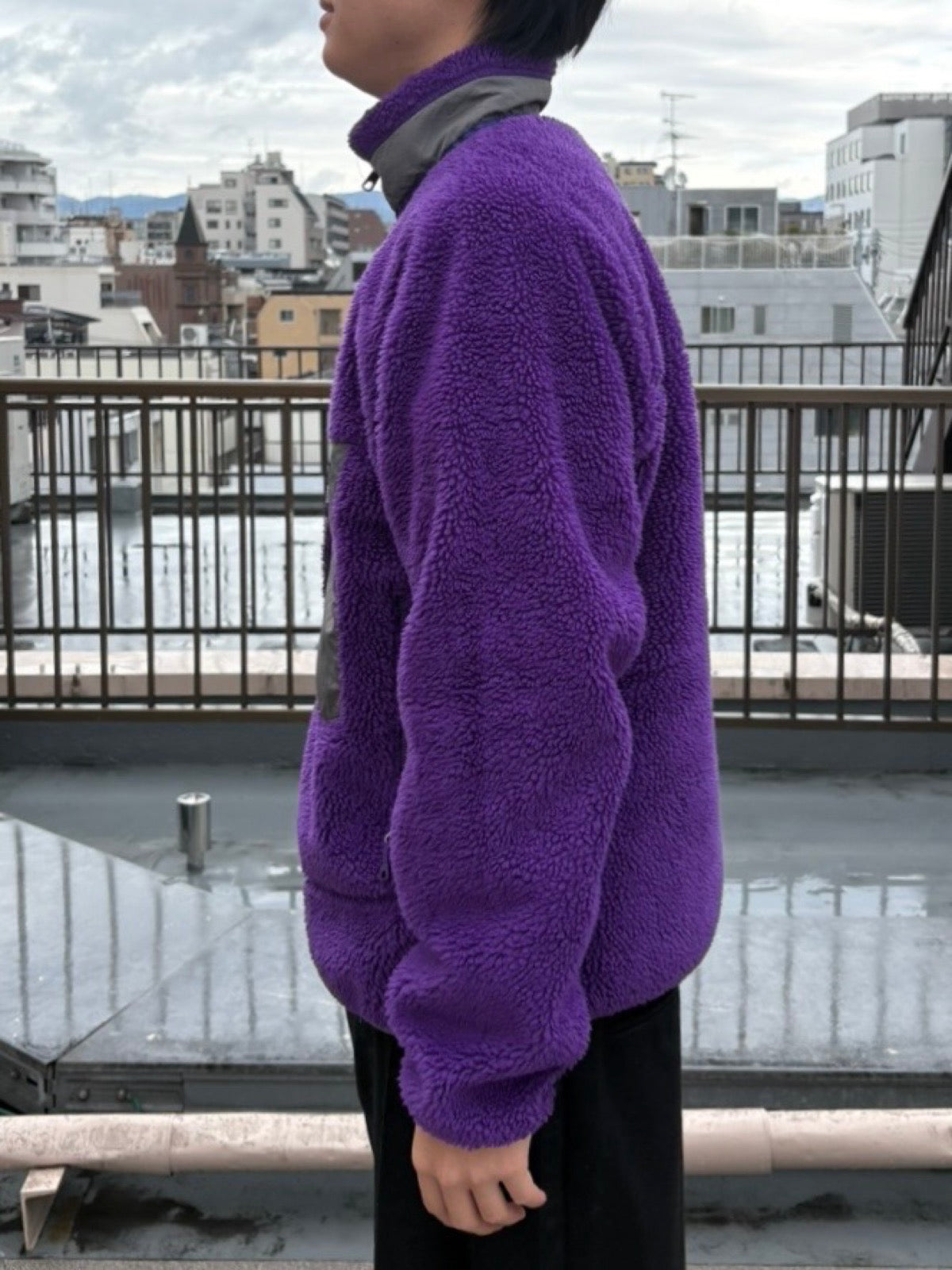 patagonia フリースジャケット XL クリーム/パープル S-XL◇手元に在庫有◇関税無 国内発送patagoniaレトロXメンズPUR