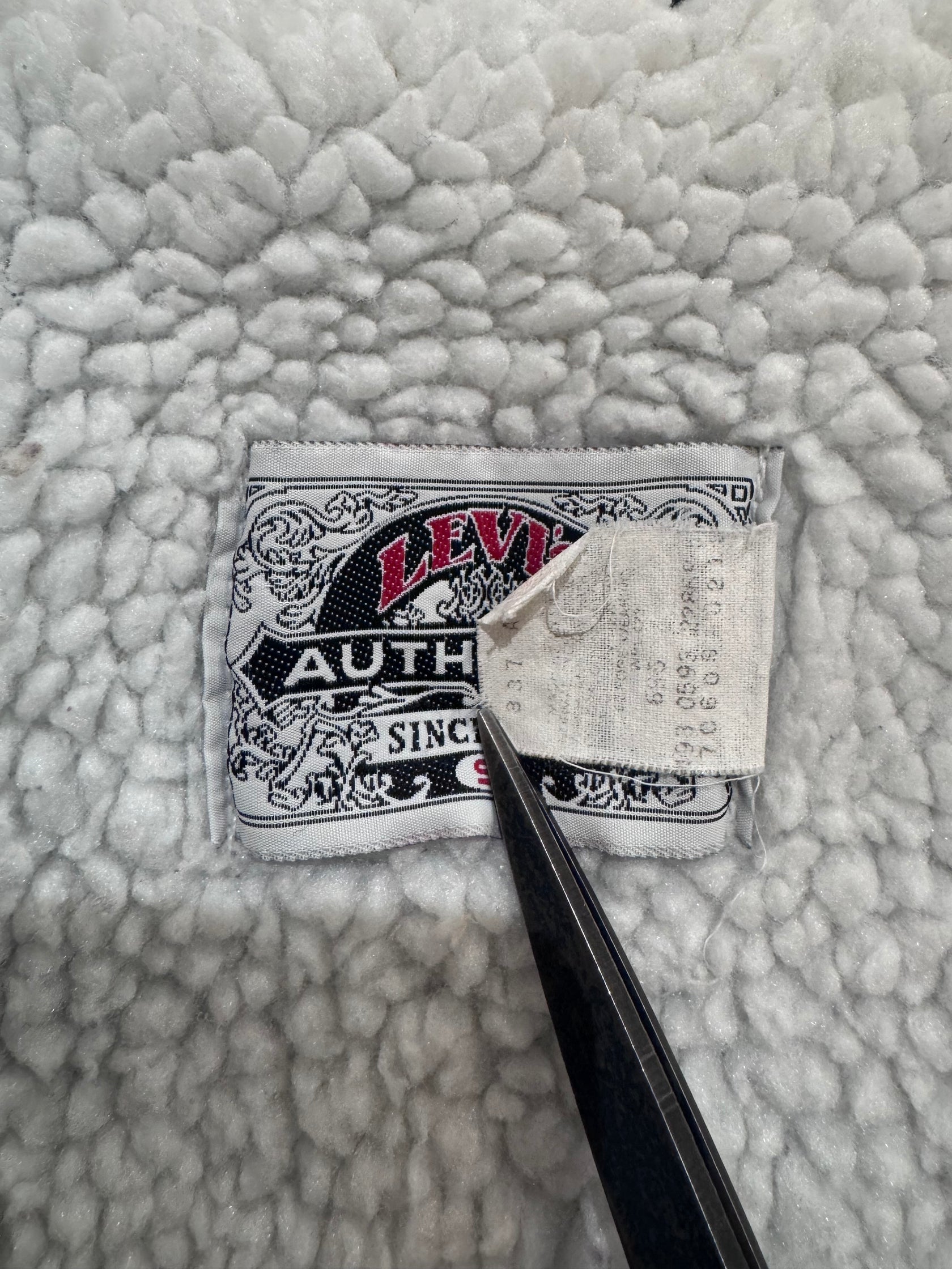 90's Levi's「AUTHENTIC」デニムボアジャケット