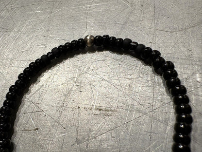 SILVER925 CONCHO & BEADS BRACELET- BLACK・D.BROWN / ROSETTAPRAYER➀