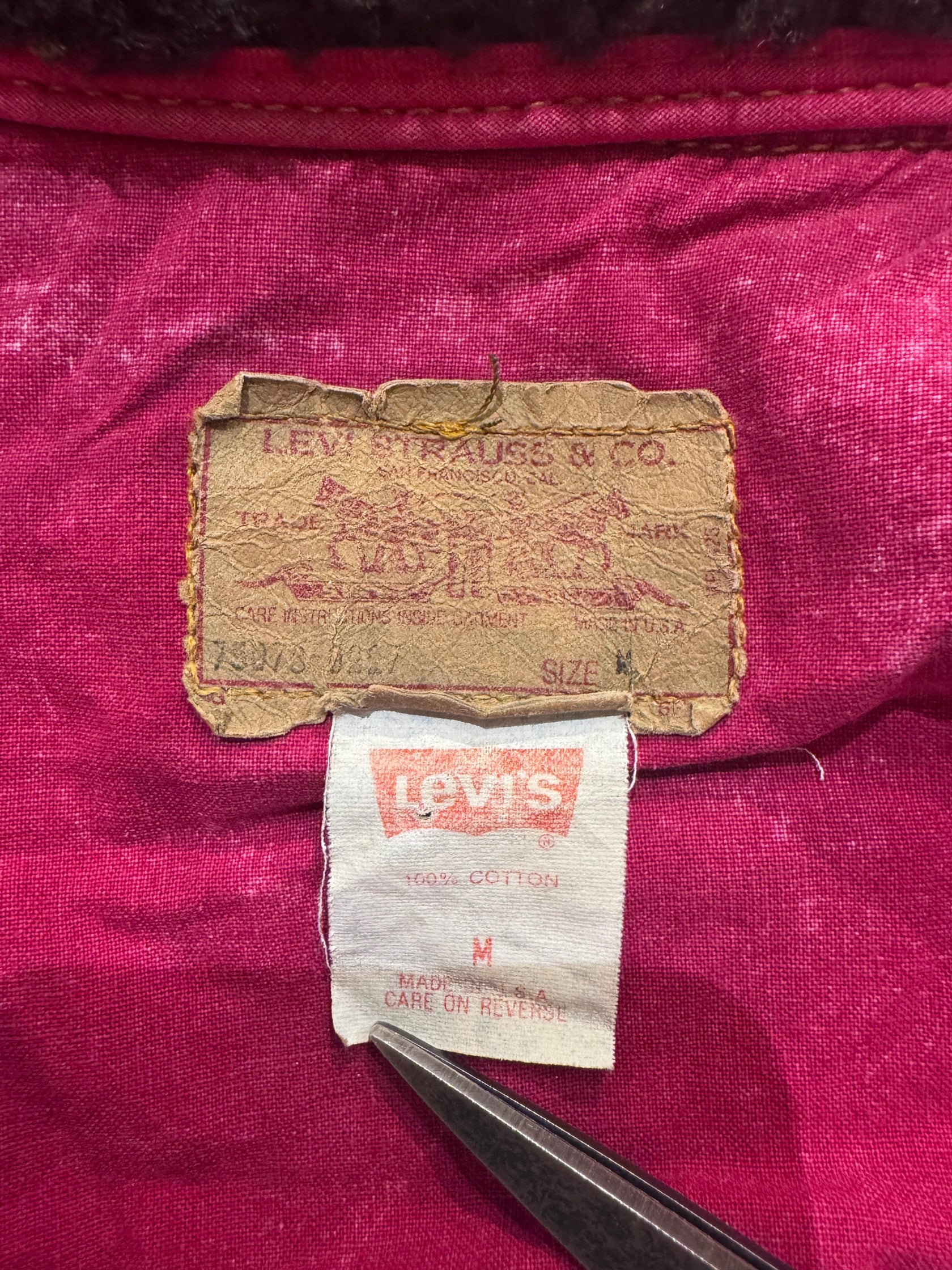 80's Levi's「75073」USA製　デニムボアジャケット