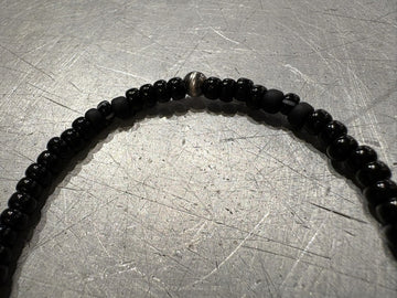SILVER925 CONCHO & BEADS BRACELET- BLACK・RED / ROSETTAPRAYER②