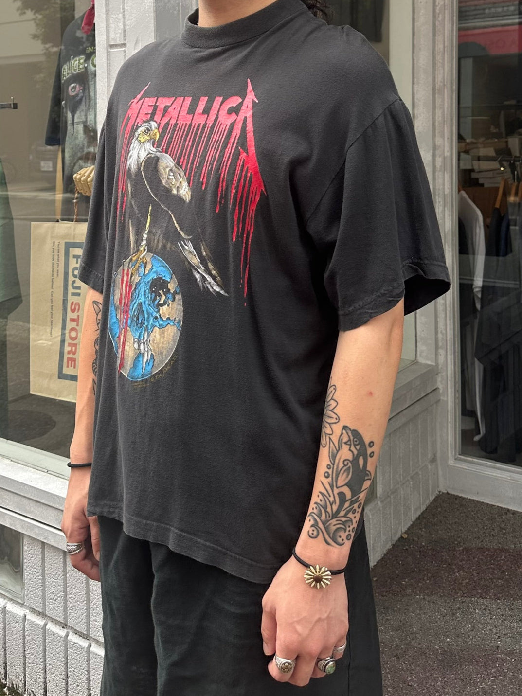 90's METALLICA 「NO WHERE ELSE TO ROAM」バンドＴシャツ