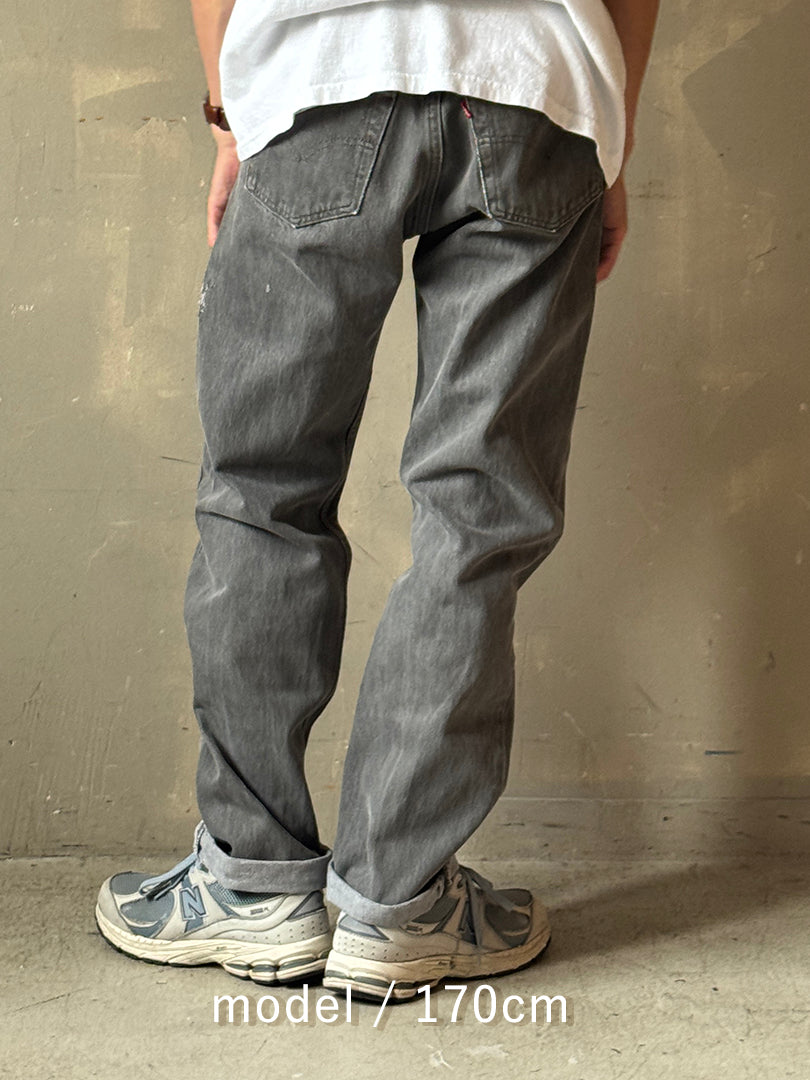 90's Levi’s 501「USA製」先染めブラックデニム