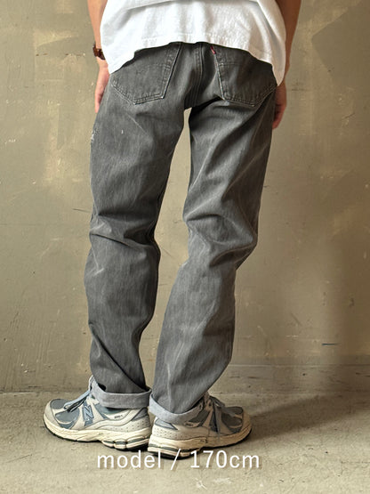 90's Levi’s 501「USA製」先染めブラックデニム