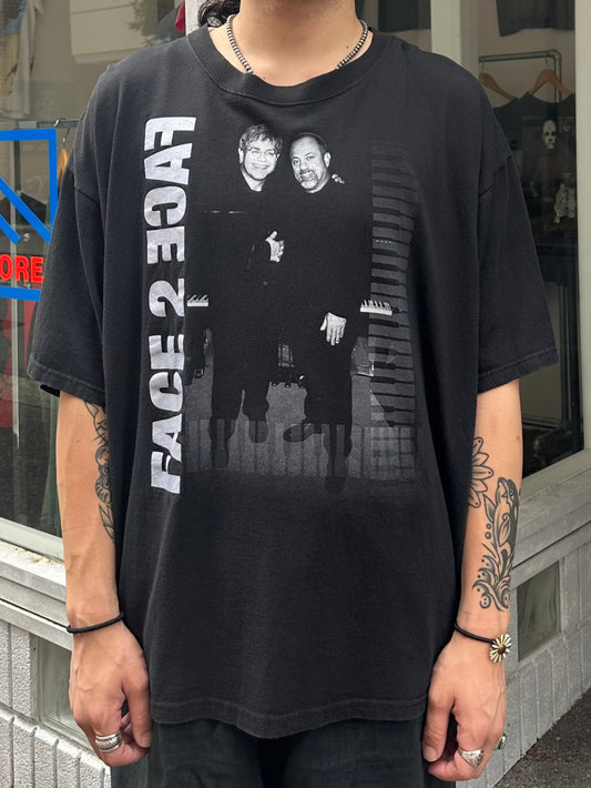 00's BILLY JOEL＆ELTON JOHN「Face To Face tour 2002」バンドTシャツ