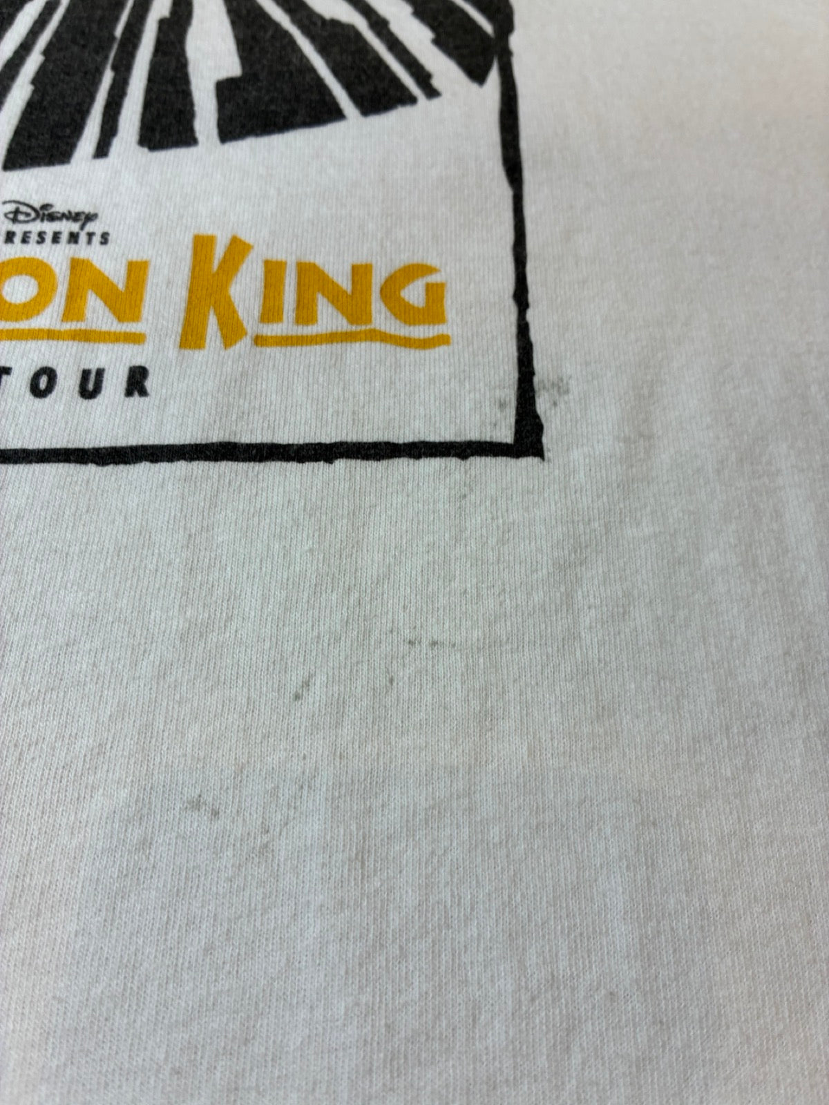 00's DISNEY「THE LION KING THE BROADWAY MUSICAL」キャラクターTシャツ