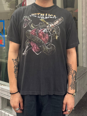 90's METALLICA「SNAKE HEART DAGGER」バンドＴシャツ