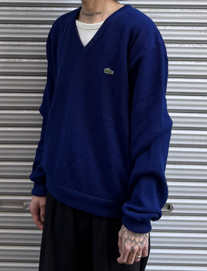 90’s「IZOD LACOSTE」USA製 Vネックニット