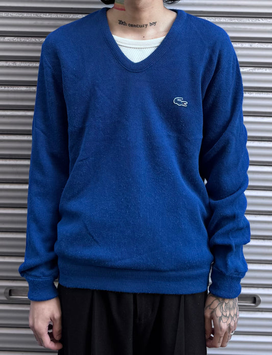 80’s「IZOD LACOSTE」Vネックニット