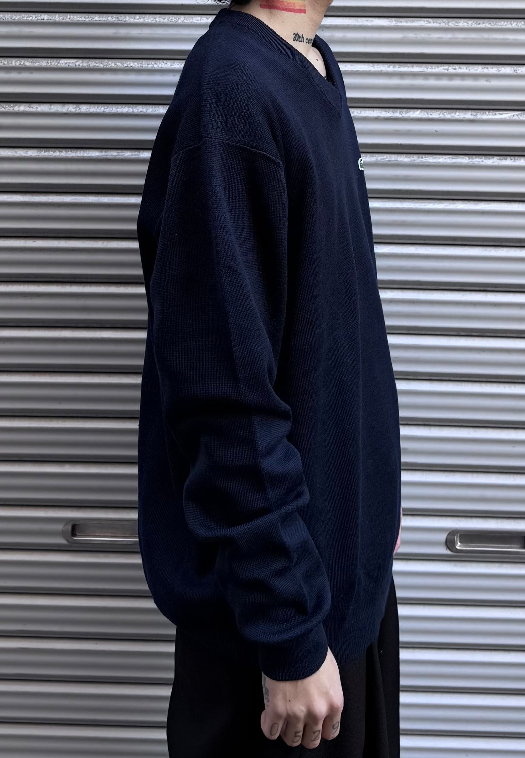 90’s「LACOSTE SPORT」Ｖネックニット